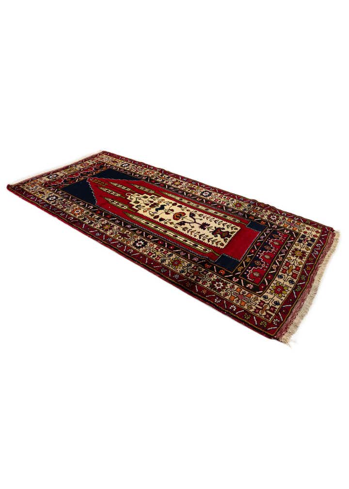 3' 5 x 6' 11 Hand Knotted Anatolian Oriental Wool Runner Rug