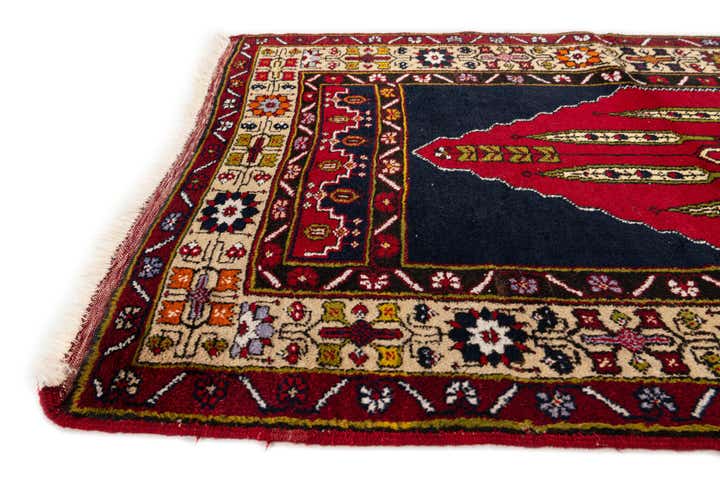 3' 5 x 6' 11 Hand Knotted Anatolian Oriental Wool Runner Rug