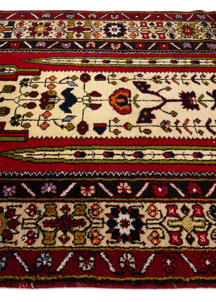 3' 5 x 6' 11 Hand Knotted Anatolian Oriental Wool Runner Rug