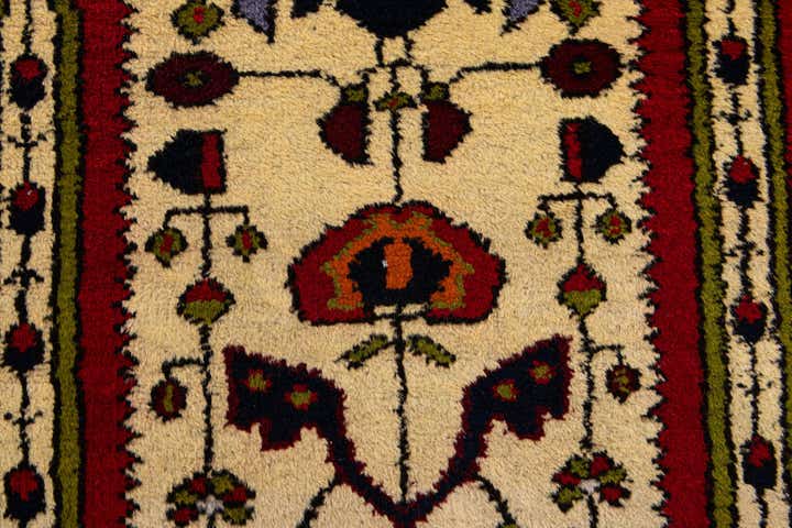 3' 5 x 6' 11 Hand Knotted Anatolian Oriental Wool Runner Rug