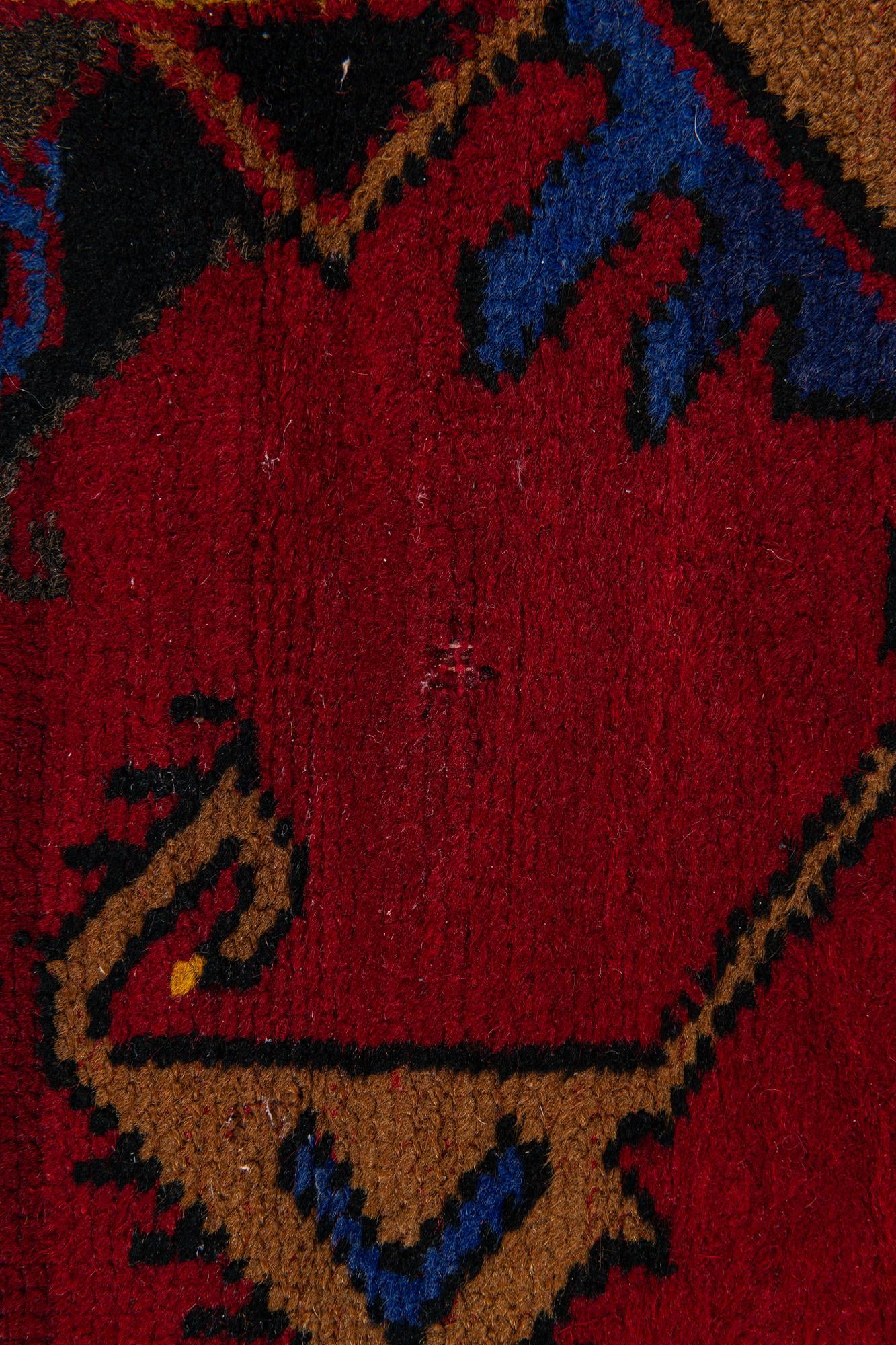 3' 7 x 12' Hand Knotted Anatolian Oriental Wool Runner Rug