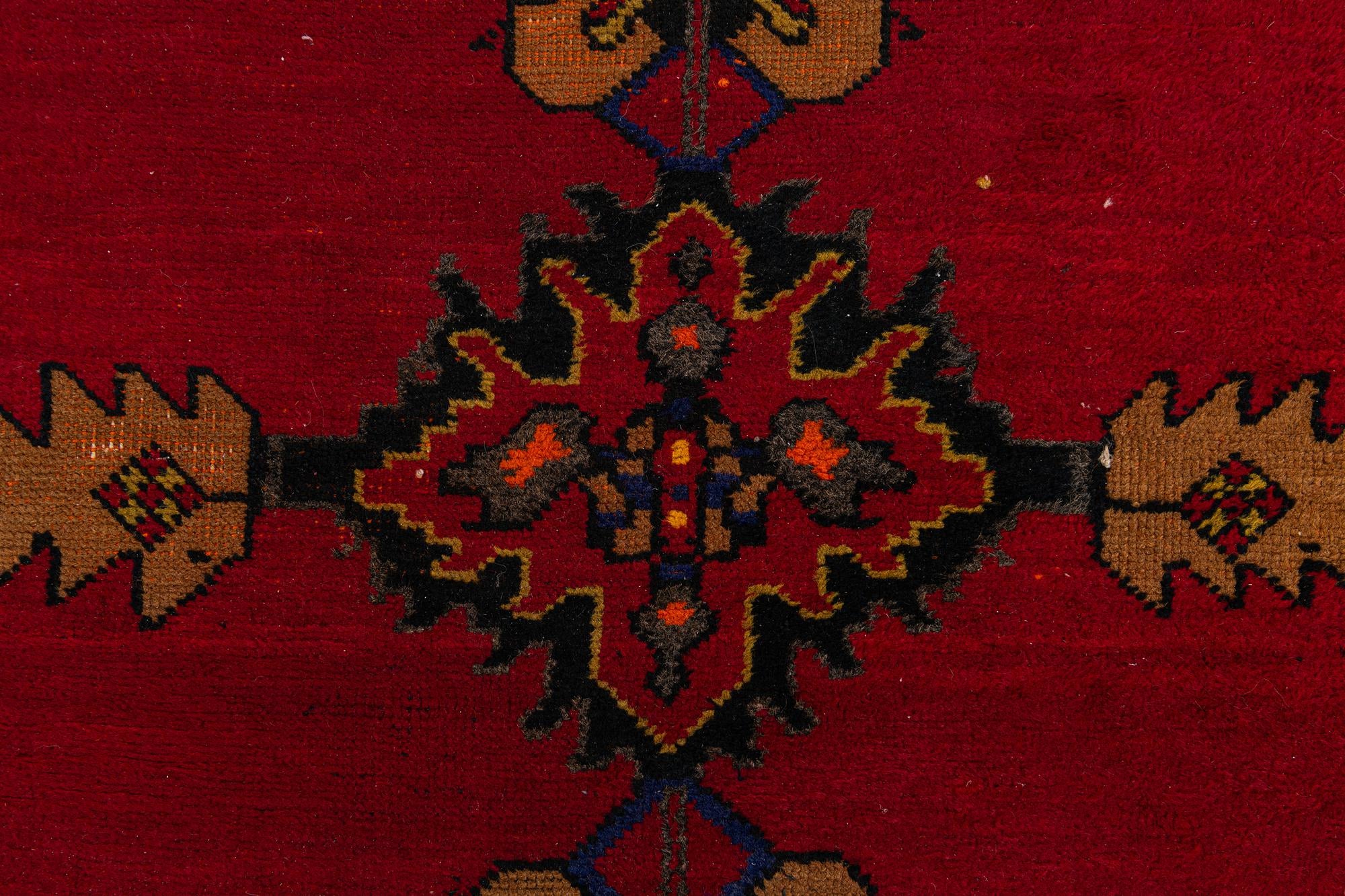 3' 7 x 12' Hand Knotted Anatolian Oriental Wool Runner Rug
