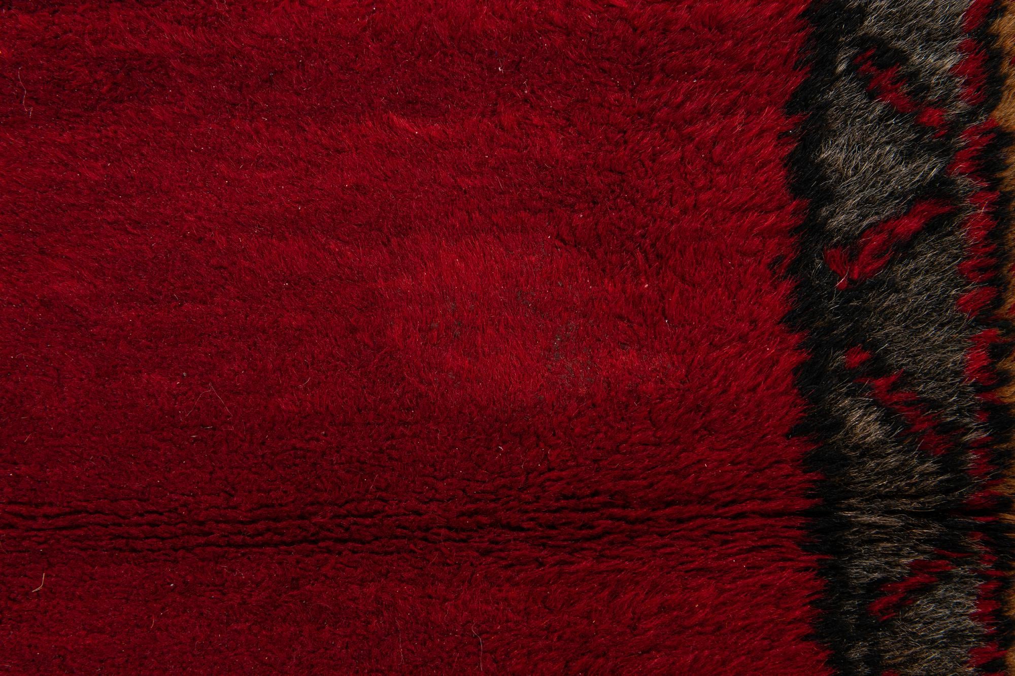 3' 7 x 12' Hand Knotted Anatolian Oriental Wool Runner Rug