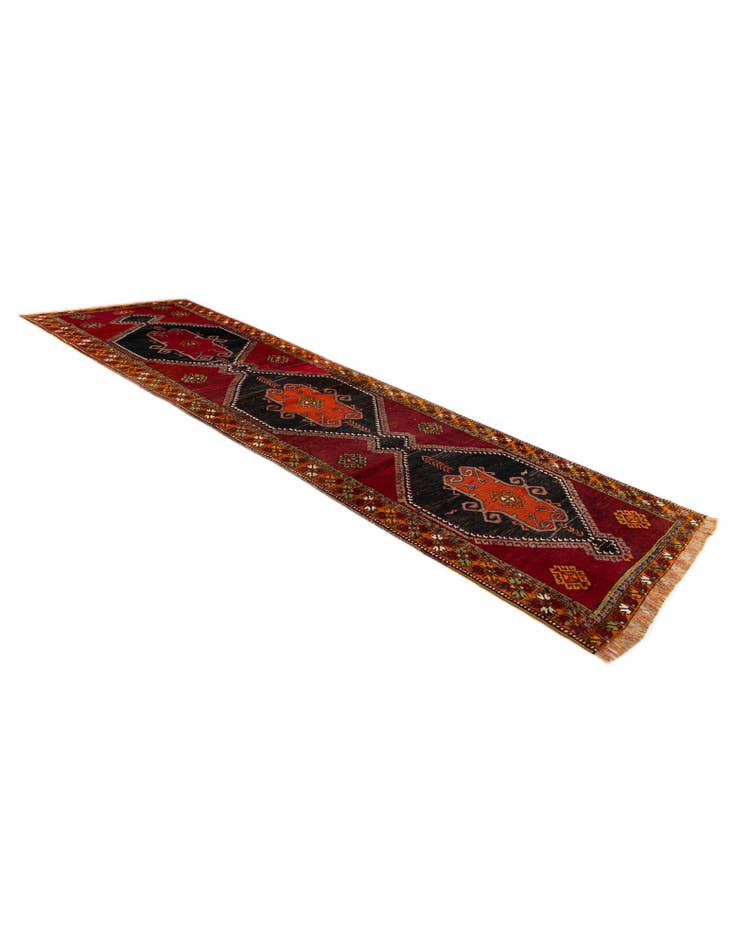 Detail image of 3' 10 x 12' 9 Hand Knotted Anatolian Wool Runner Rug