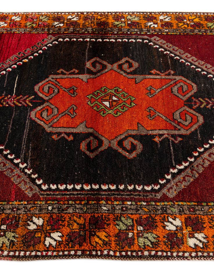 Detail image of 3' 10 x 12' 9 Hand Knotted Anatolian Wool Runner Rug