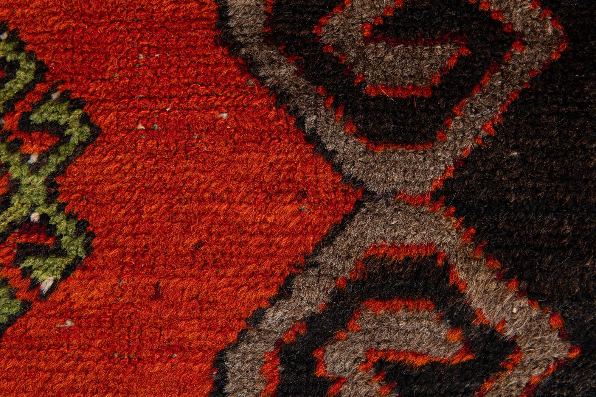 3' 10 x 12' 9 Hand Knotted Anatolian Wool Runner Rug
