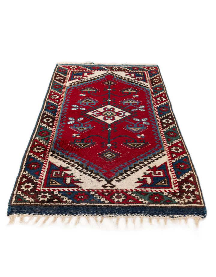 2' 5 x 4' Hand Knotted Anatolian Wool Runner Rug