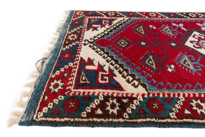 2' 5 x 4' Hand Knotted Anatolian Wool Runner Rug