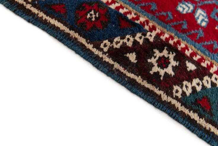 Detail image of 2' 5 x 4' Hand Knotted Anatolian Wool Runner Rug