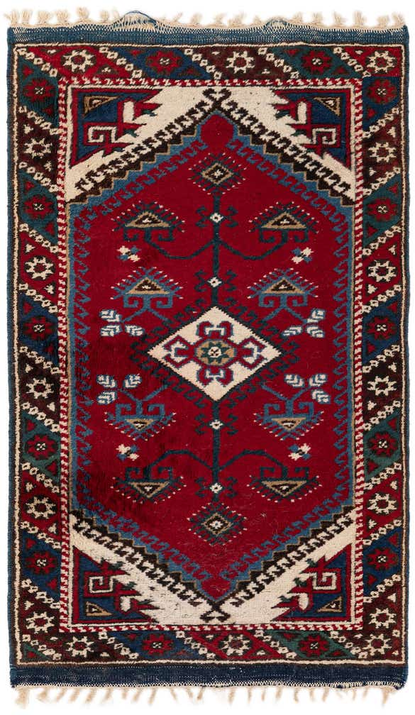 2' 5 x 4' Hand Knotted Anatolian Wool Runner Rug