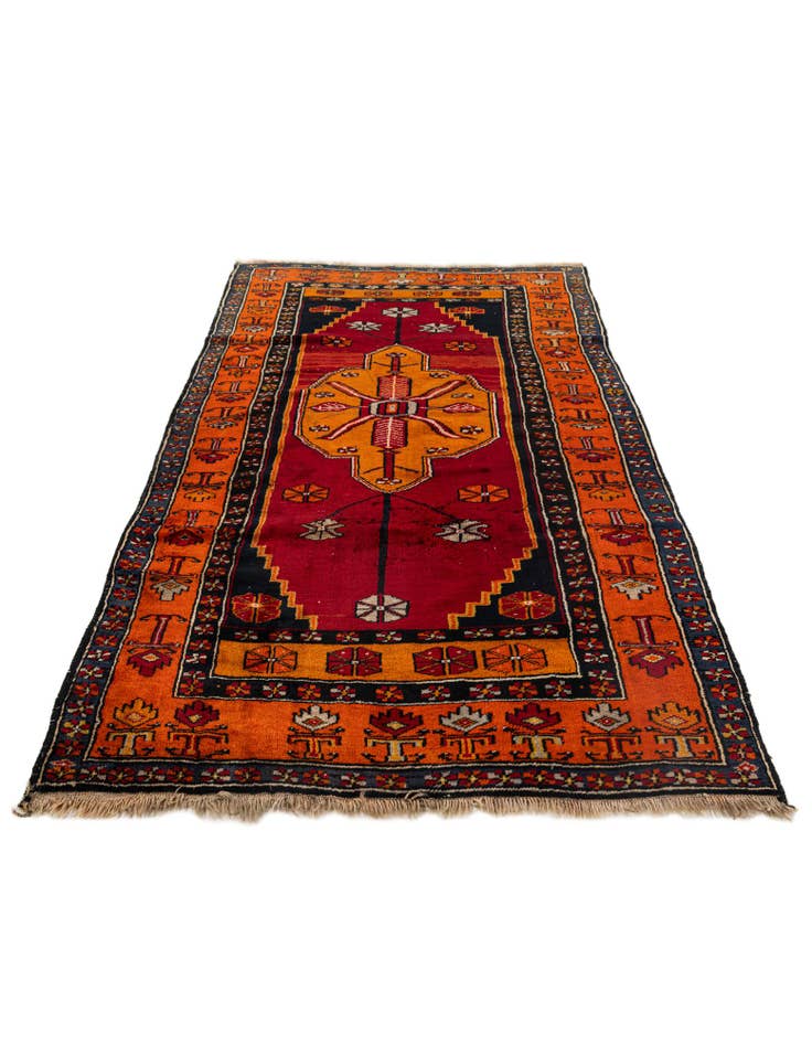 Detail image of 3' 9 x 6' 8 Hand Knotted Anatolian Wool Runner Rug