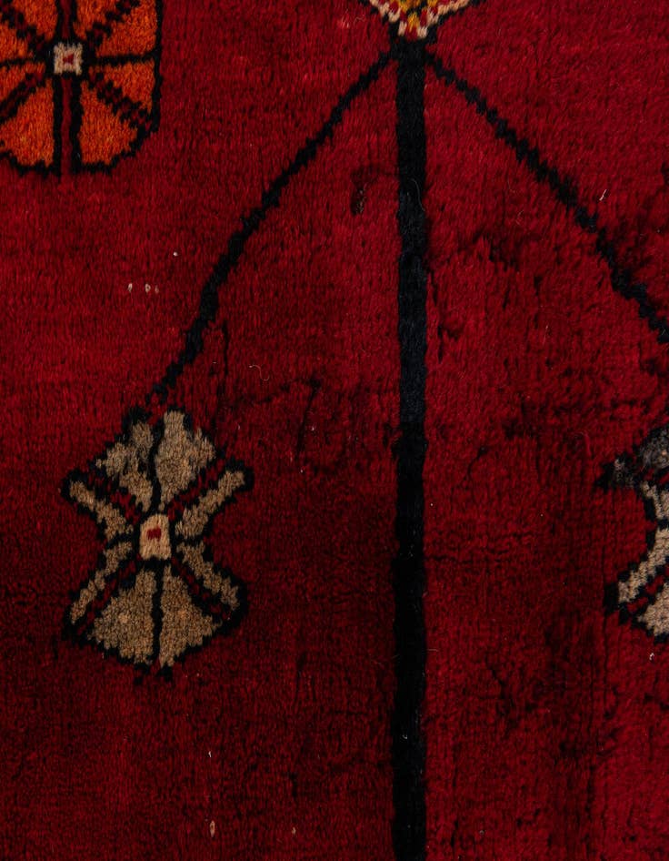 Detail image of 3' 9 x 6' 8 Hand Knotted Anatolian Wool Runner Rug