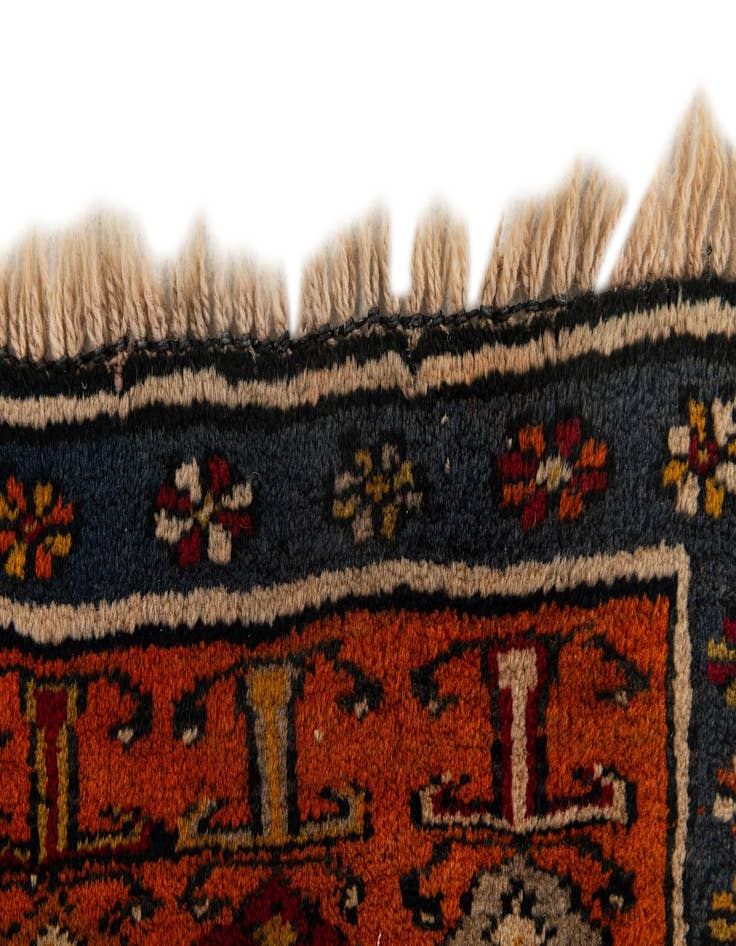 Detail image of 3' 9 x 6' 8 Hand Knotted Anatolian Wool Runner Rug
