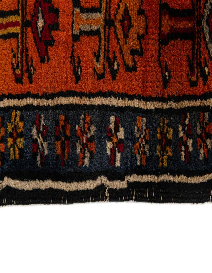 Detail image of 3' 9 x 6' 8 Hand Knotted Anatolian Wool Runner Rug