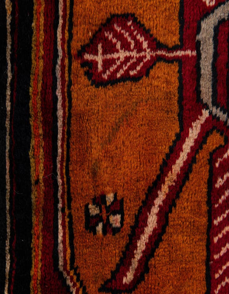 Detail image of 3' 9 x 6' 8 Hand Knotted Anatolian Wool Runner Rug