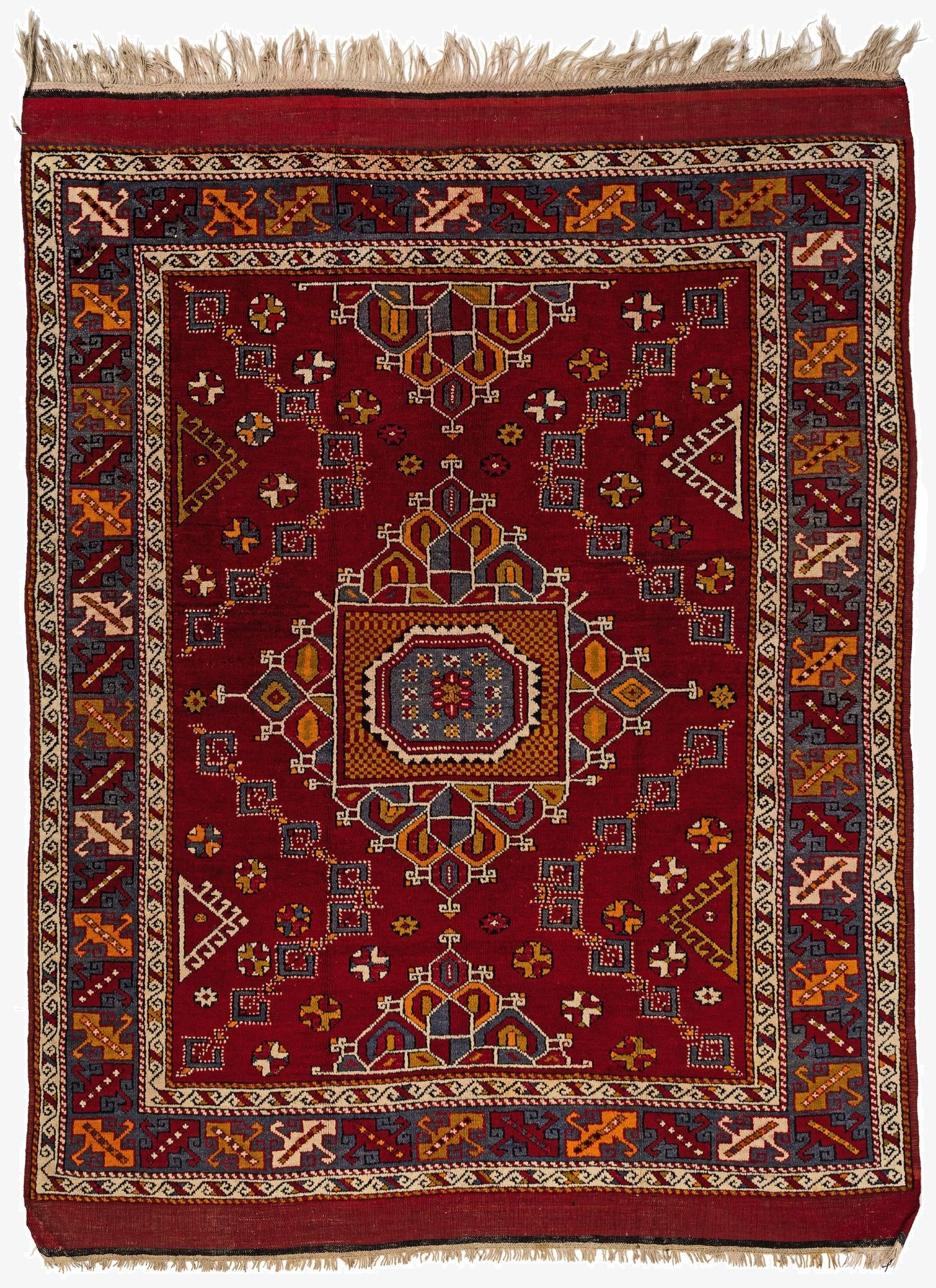 6' x 7' 10  Hand Knotted Anatolian Wool Runner Rug