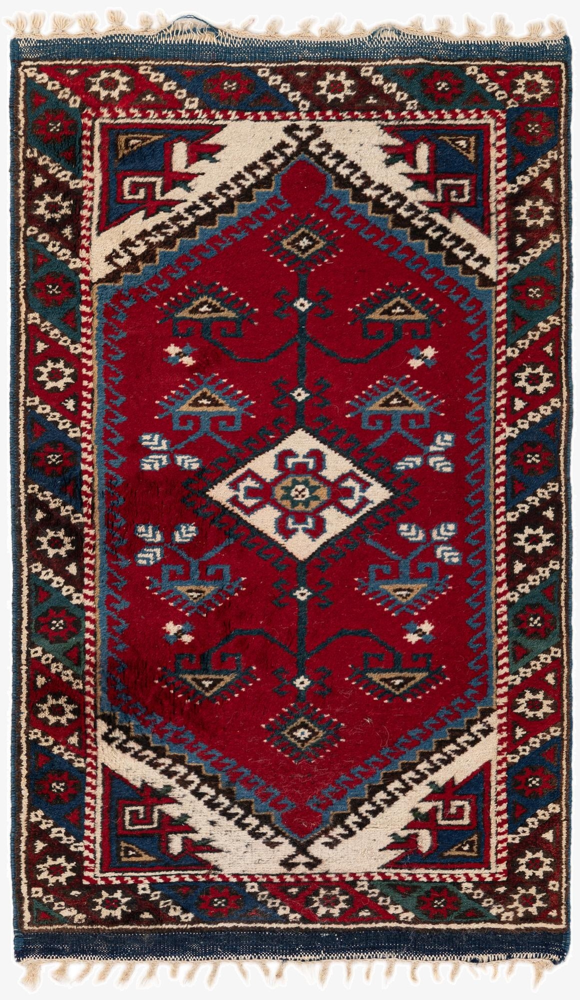 2' 5 x 4'  Hand Knotted Anatolian Wool Runner Rug