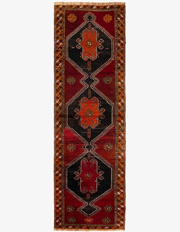 3' 10 x 12' 9 Hand Knotted Anatolian Wool Runner Rug