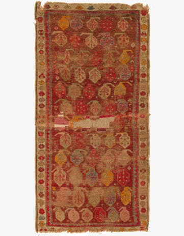 3' 3 x 6' 1 Hand Knotted Anatolian Oriental Wool Runner Rug