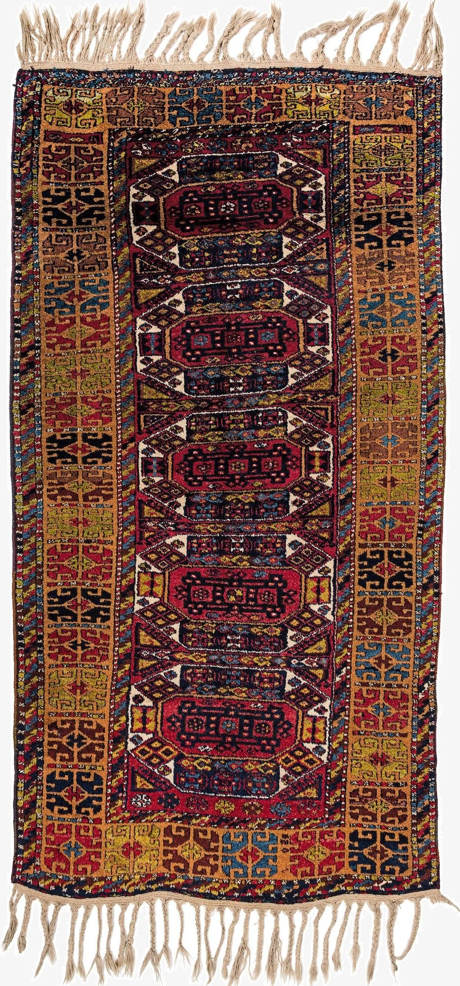 4' 7 x 8' 10  Hand Knotted Anatolian Wool Runner Rug