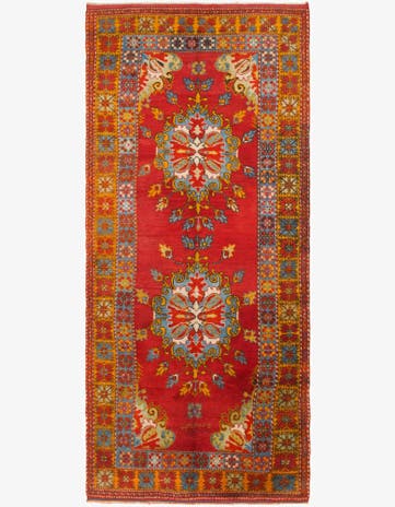 5' 5 x 12' 10 Hand Knotted Anatolian Wool Runner Rug