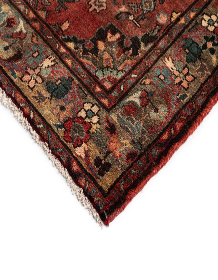 Detail image of 3' 8 x 10' Ardabil Wool Runner Rug
