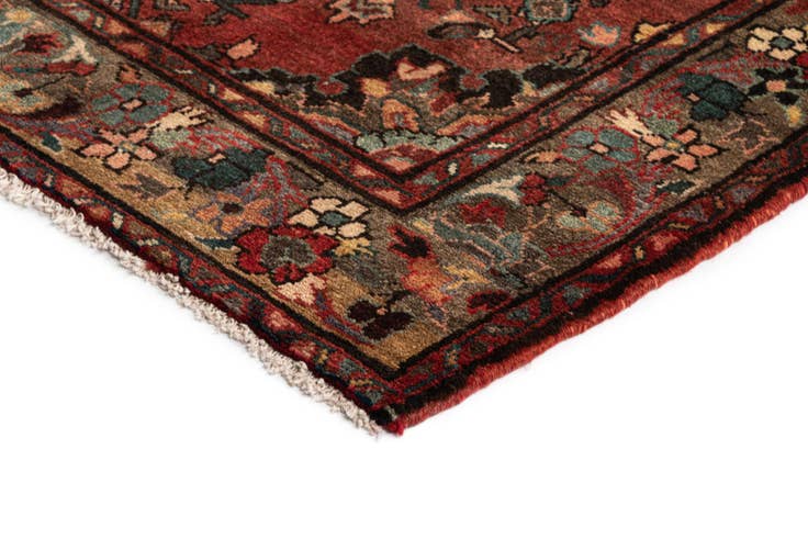 Detail image of 3' 8 x 10' Ardabil Wool Runner Rug