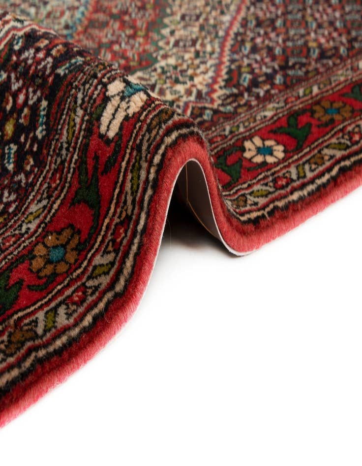 Detail image of 3' x 9' 6  Hand Knotted Ardabil Persian Wool Runner Rug