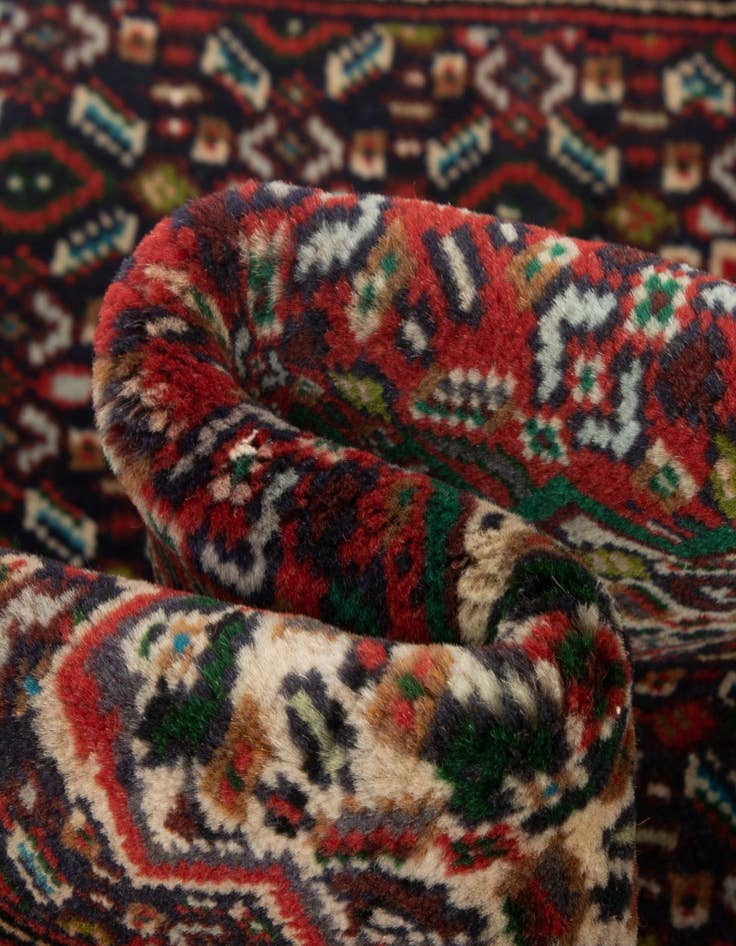 Detail image of 3' x 9' 6  Hand Knotted Ardabil Persian Wool Runner Rug