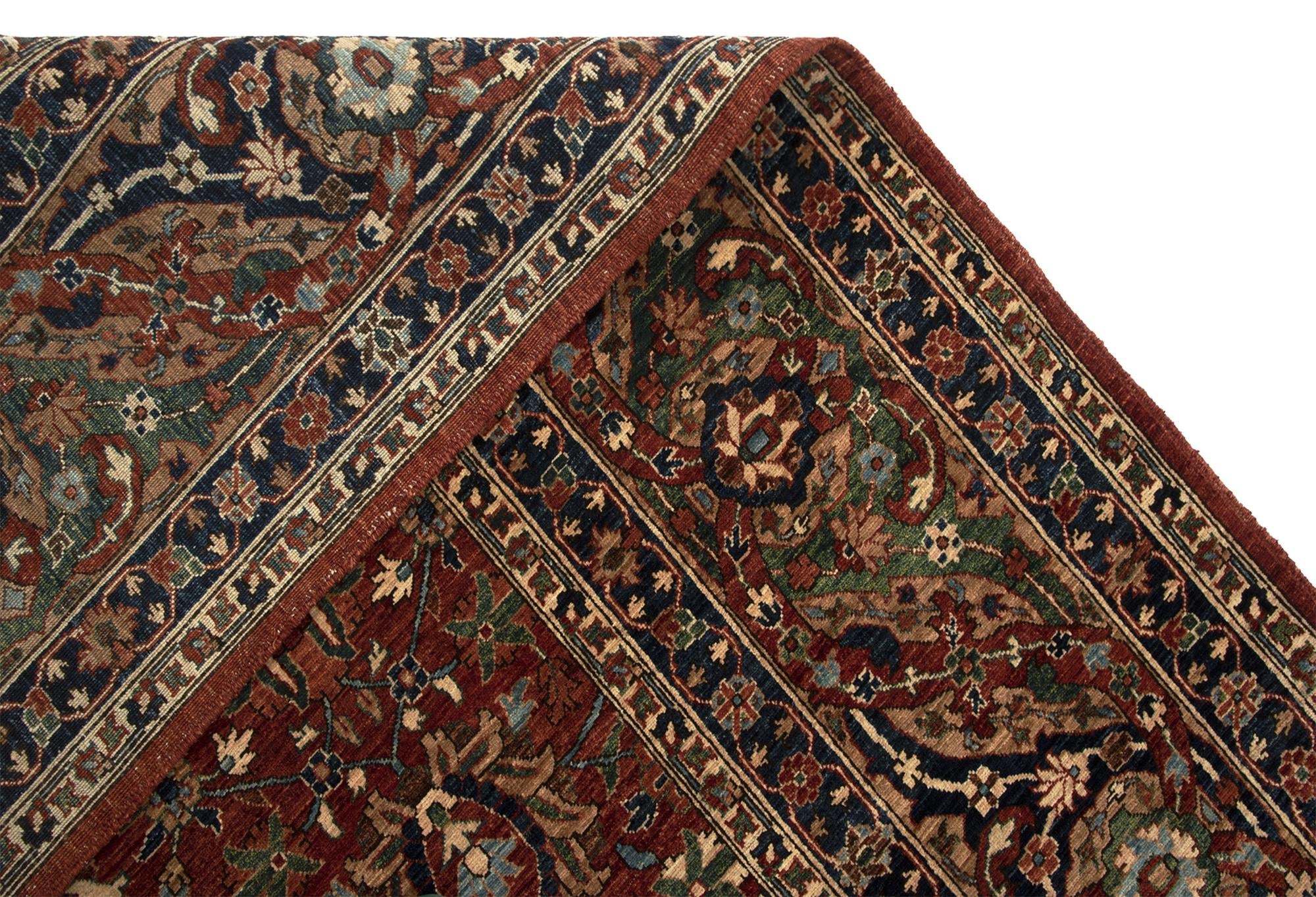 8' 2 x 13' 9 Ariana Ziegler Wool Runner Rug