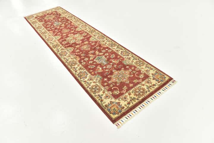 2' 8 x 9' 9 Hand Knotted Ariana Ziegler Runner Rug