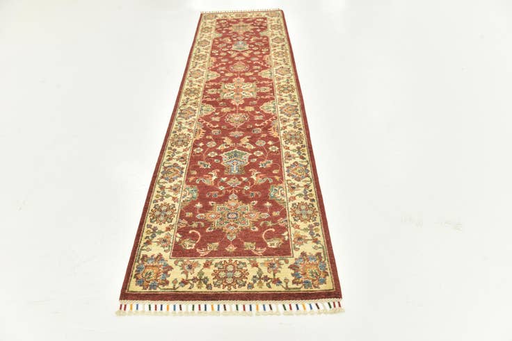 Detail image of 2' 8 x 9' 9 Hand Knotted Ariana Ziegler Runner Rug