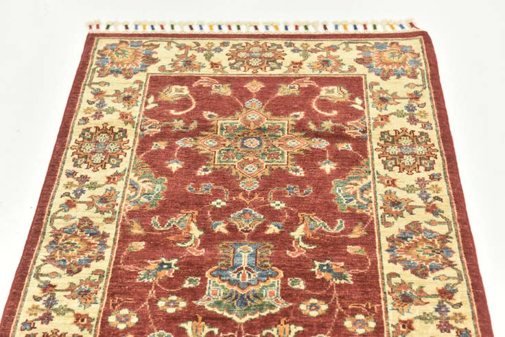 Detail image of 2' 8 x 9' 9 Hand Knotted Ariana Ziegler Runner Rug