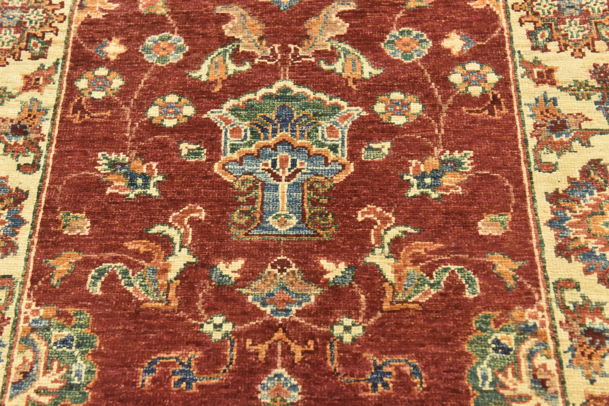 2' 8 x 9' 9 Hand Knotted Ariana Ziegler Runner Rug