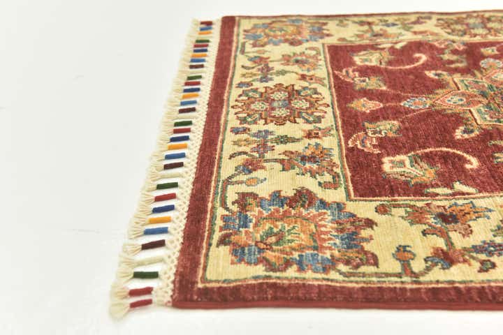 2' 8 x 9' 9 Hand Knotted Ariana Ziegler Runner Rug