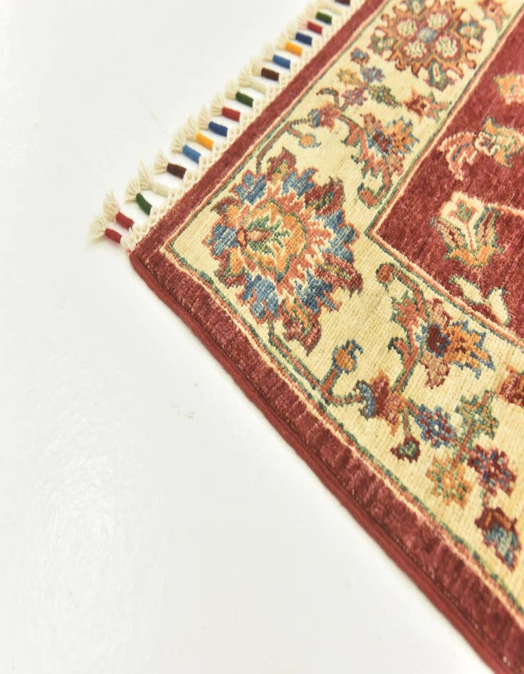 Detail image of 2' 8 x 9' 9  Hand Knotted Ariana Ziegler Runner Rug
