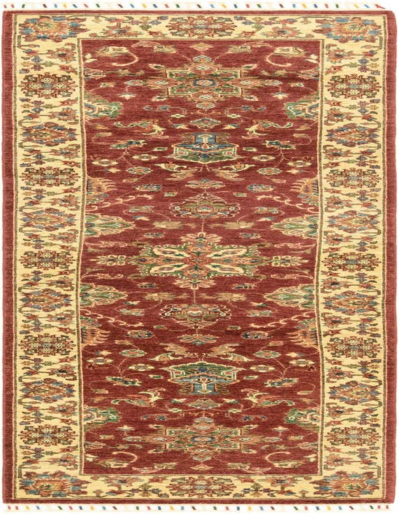 Detail image of 2' 8 x 9' 9 Hand Knotted Ariana Ziegler Runner Rug