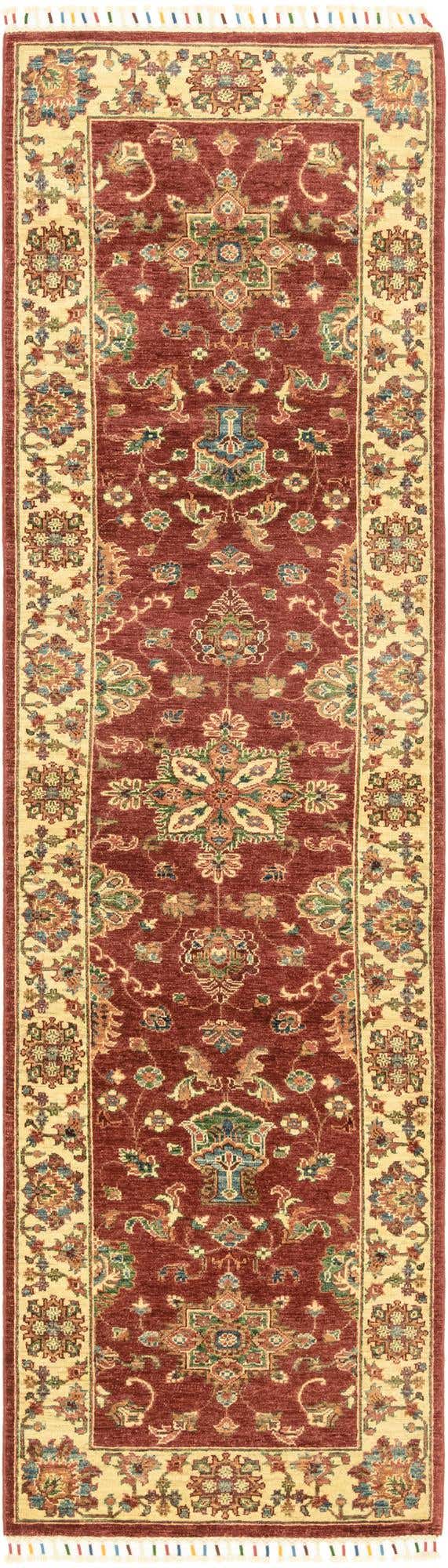 2' 8 x 9' 9 Hand Knotted Ariana Ziegler Runner Rug
