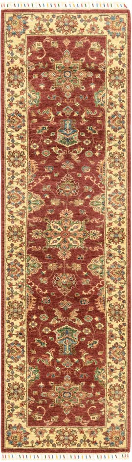 Detail image of 2' 8 x 9' 9 Hand Knotted Ariana Ziegler Runner Rug