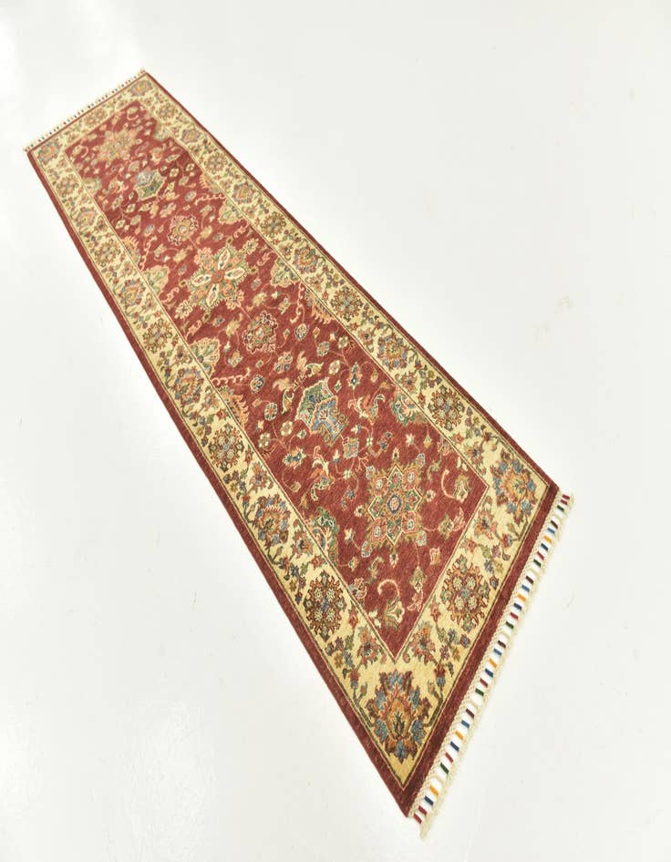 Detail image of 2' 7 x 9' 9  Hand Knotted Ariana Ziegler Runner Rug