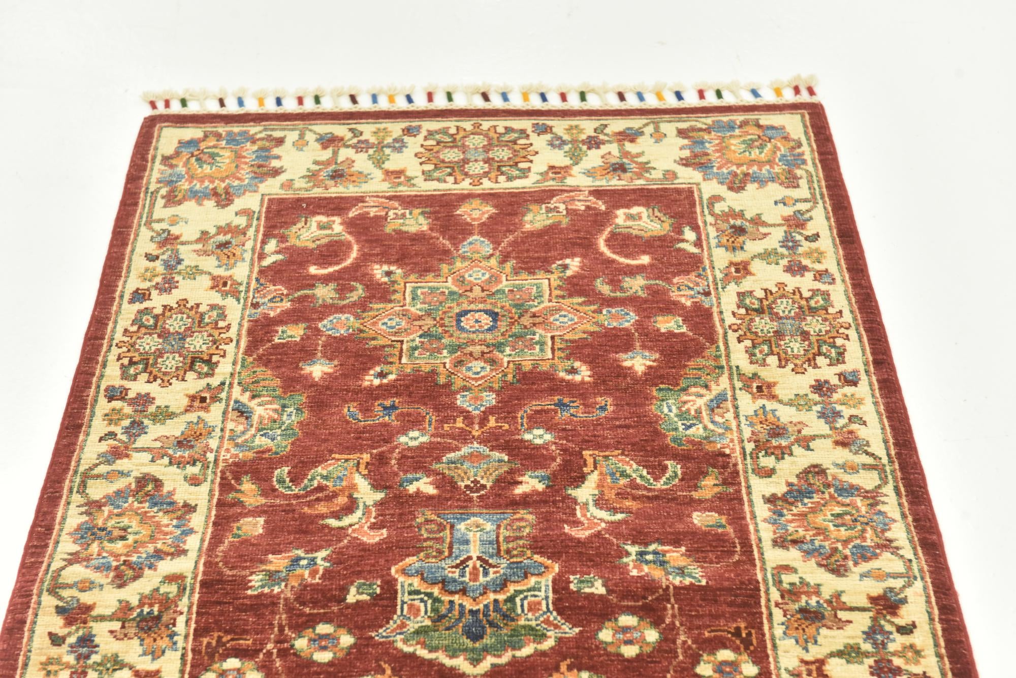2' 7 x 9' 9 Hand Knotted Ariana Ziegler Runner Rug