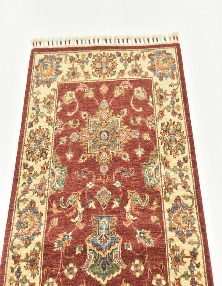 Detail image of 2' 7 x 9' 9  Hand Knotted Ariana Ziegler Runner Rug