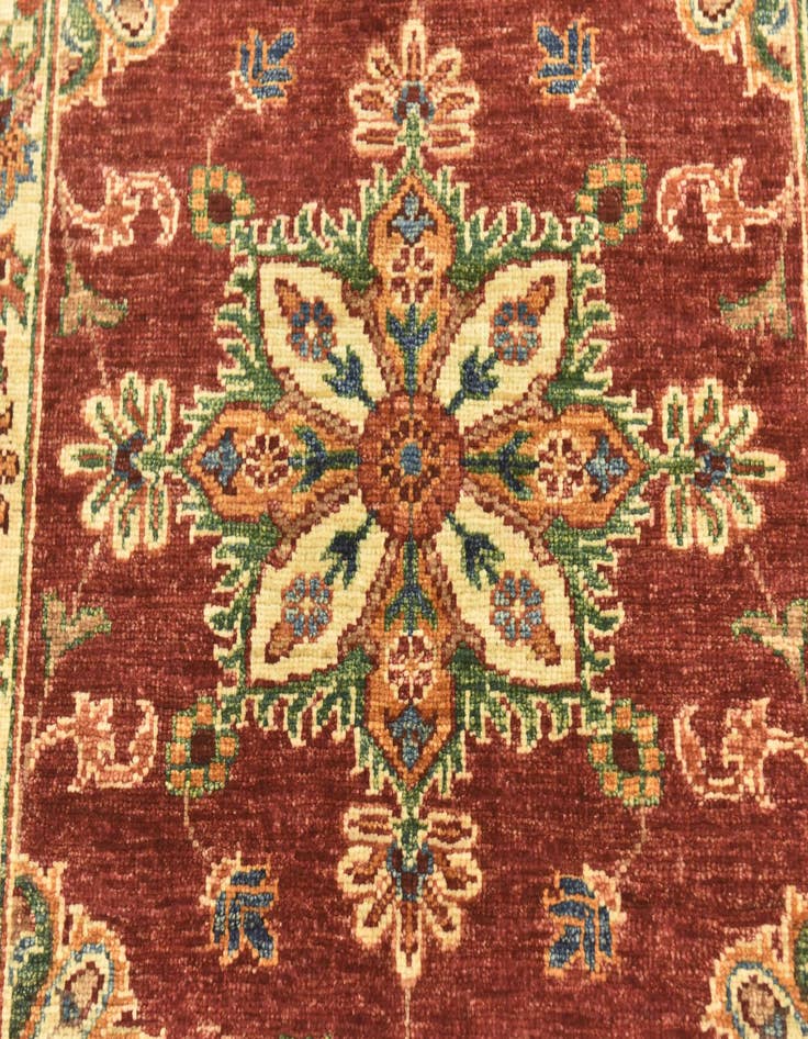 Detail image of 2' 7 x 9' 9  Hand Knotted Ariana Ziegler Runner Rug
