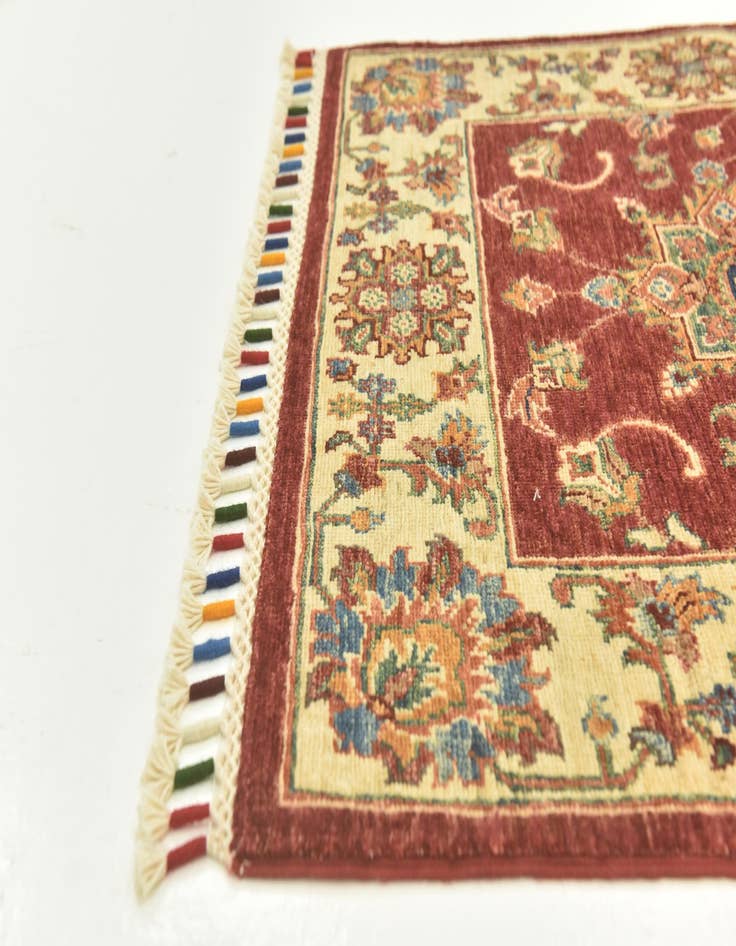 Detail image of 2' 7 x 9' 9  Hand Knotted Ariana Ziegler Runner Rug