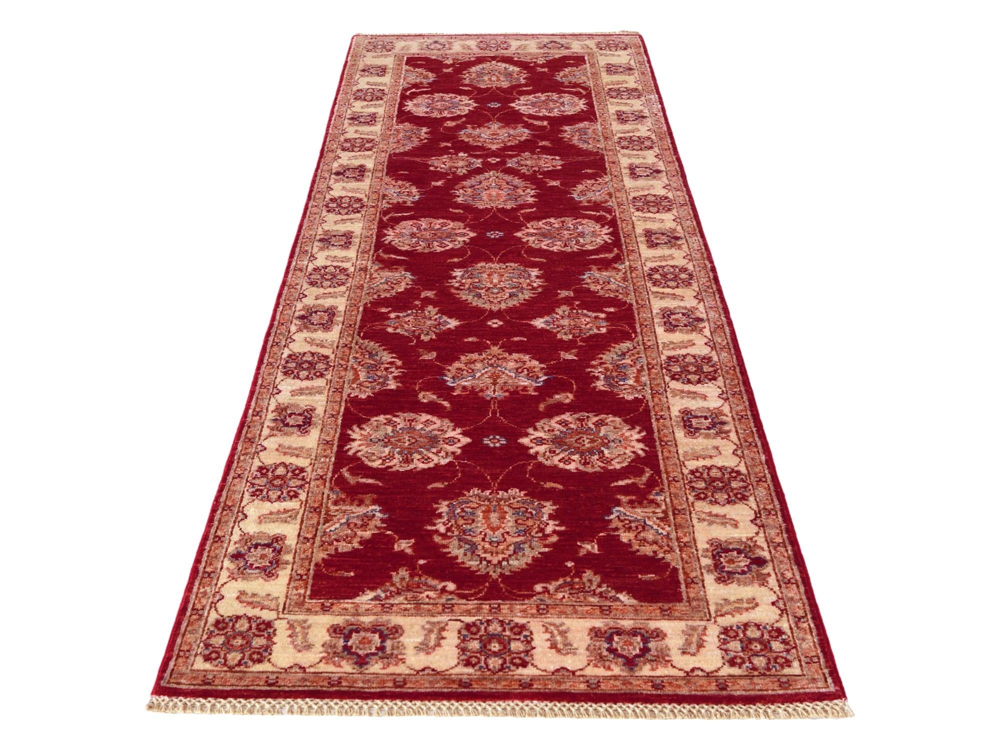 2' 8 x 8' 3 Hand Knotted Ariana Ziegler Runner Rug