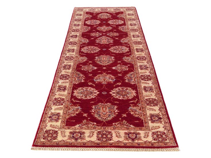 Detail image of 2' 8 x 8' 3 Hand Knotted Ariana Ziegler Runner Rug