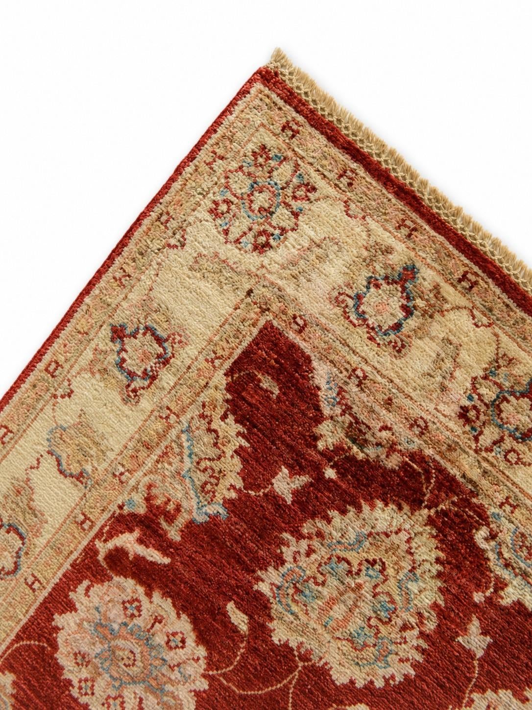 2' 8 x 8' 3 Hand Knotted Ariana Ziegler Runner Rug
