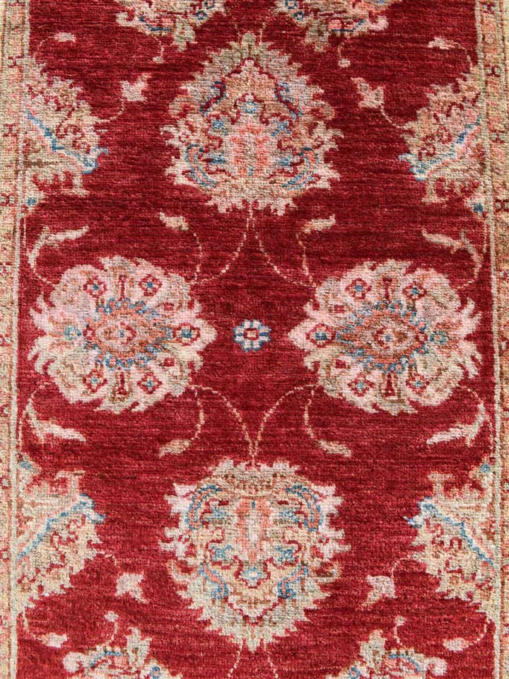 2' 8 x 8' 3 Hand Knotted Ariana Ziegler Runner Rug