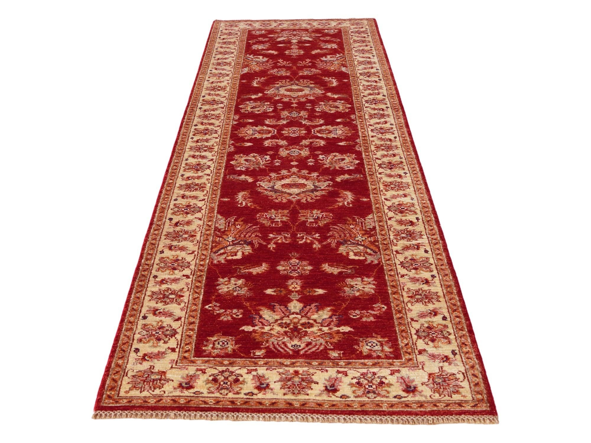 2' 9 x 9' 7 Hand Knotted Ariana Ziegler Runner Rug