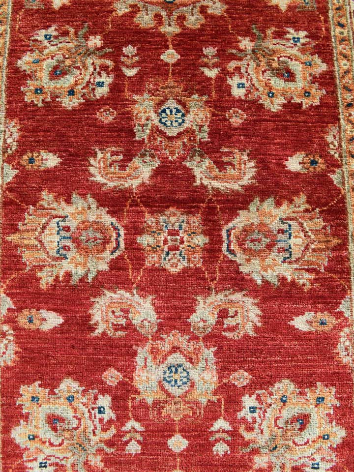 2' 9 x 9' 7 Hand Knotted Ariana Ziegler Runner Rug